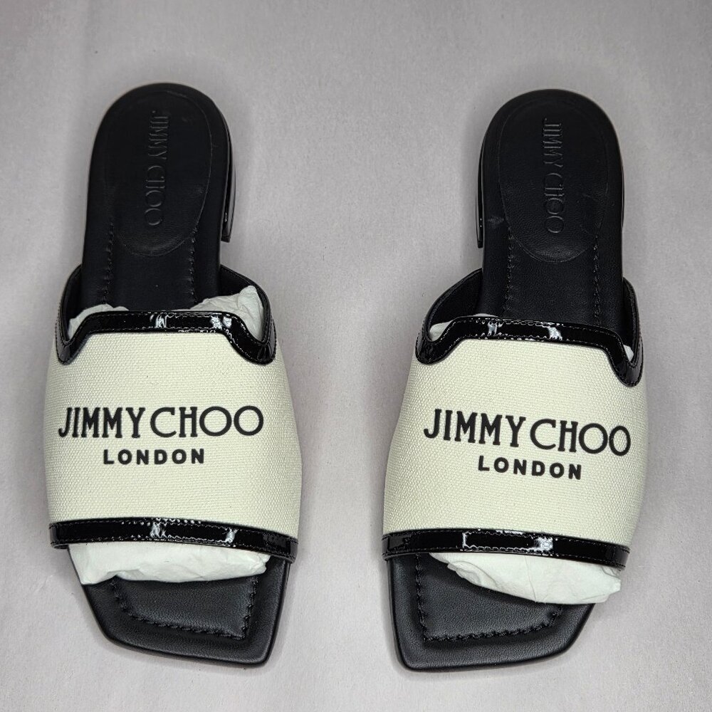 Jimmy Choo Nako Flats Latte Mix, Size: 37.5